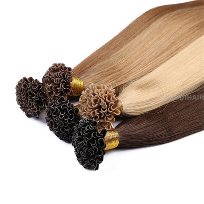 Virgin Human Keratin U-Tip Hair Extensions – Black Luxe Collection