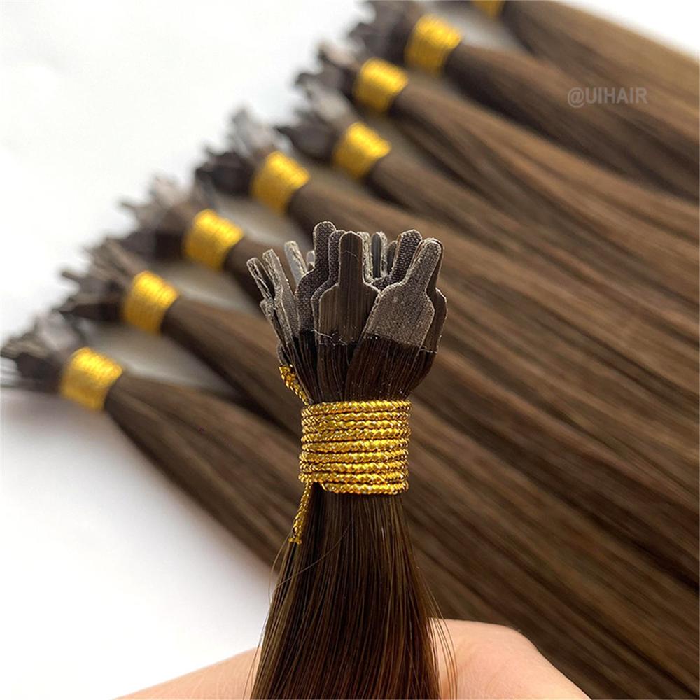 Virgin Human Hair Keratin Stick Y Tip Hair Extensions Dark Color