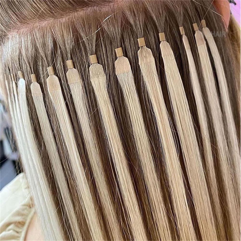 Virgin Human Hair Keratin Stick Y Tip Hair Extensions Dark Color