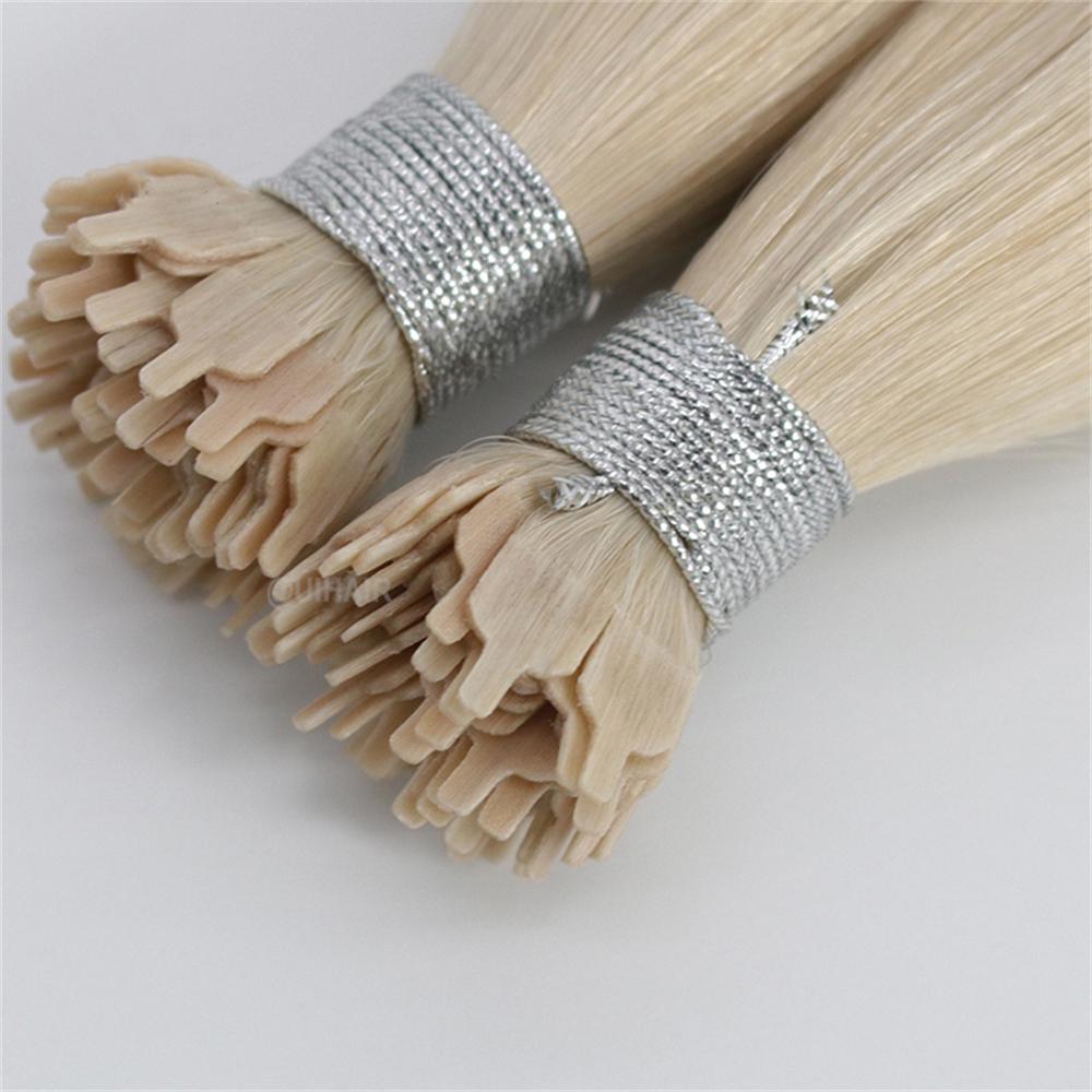 Virgin Human Hair Keratin Stick Y Tip Hair Extensions Light Color